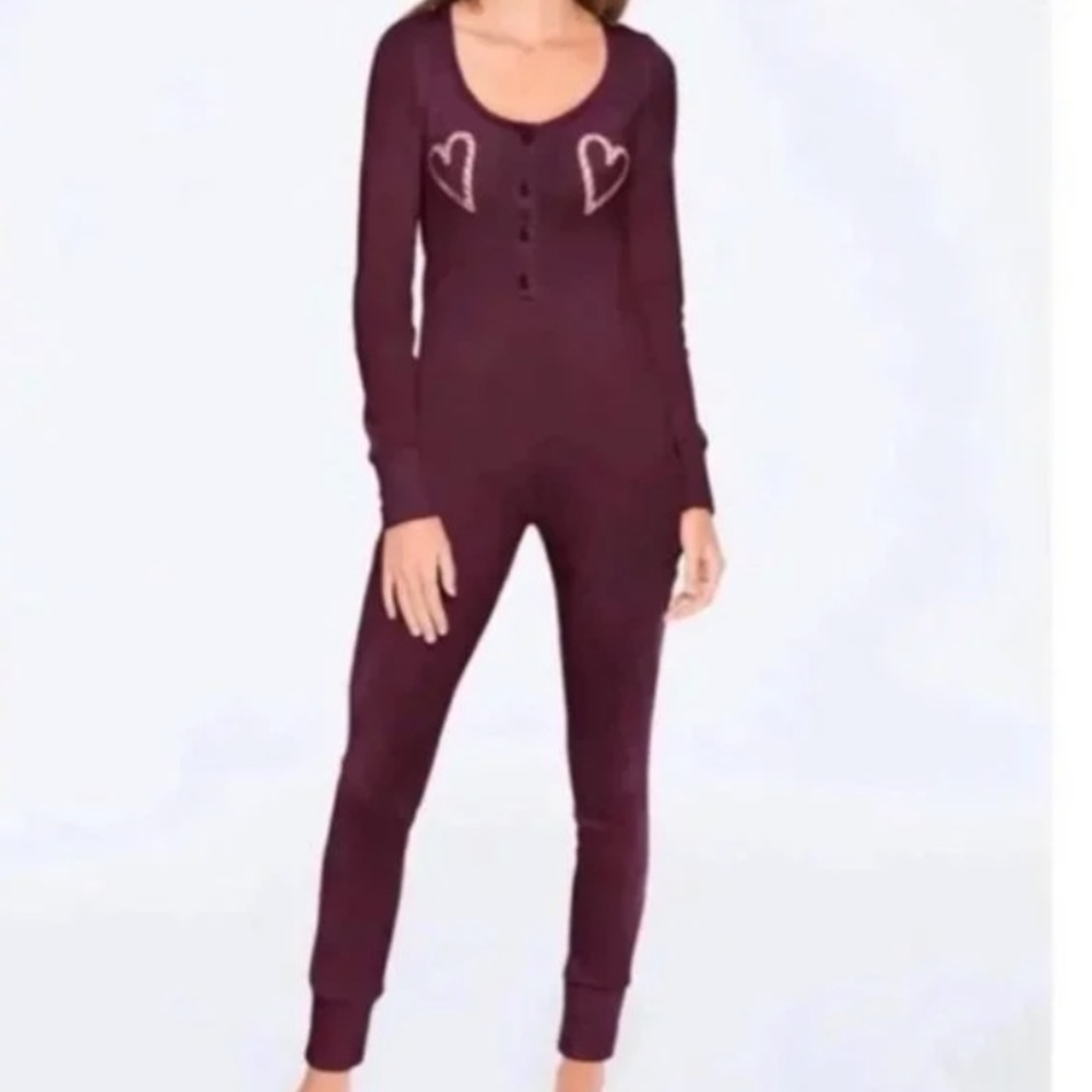 COPY - Victoria’s Secret I PINK Candy Cane Pajama Onesie Size Medium